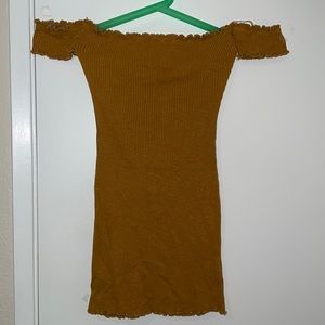 Off the shoulder mini dress